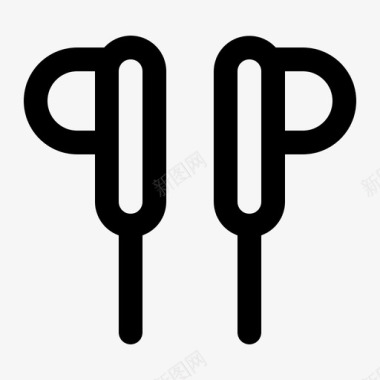 耳塞士耳机耳机耳塞音乐图标图标