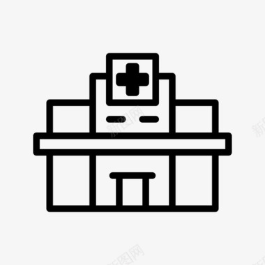 诊所标志医院诊所急诊室图标图标