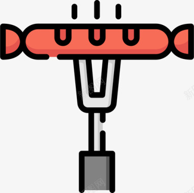 香肠夜派对40原色图标图标