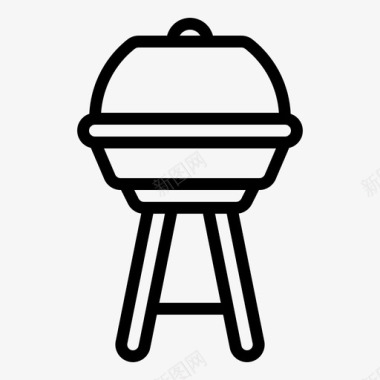 烧烤美国食物图标图标