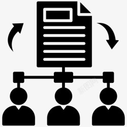 信和数据共享数据交换数据传输图标高清图片