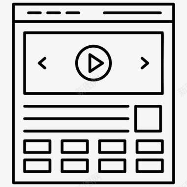 网络视频在线视频视频教程图标图标