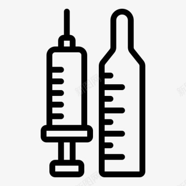 心肺复苏急救医疗工具医院注射图标图标