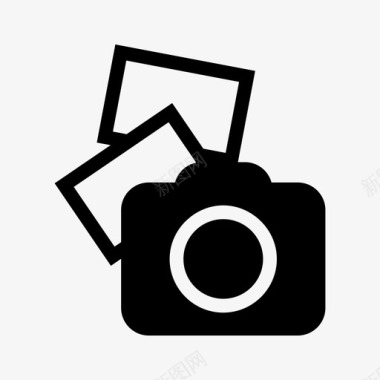相机相机拍摄单反相机图标图标