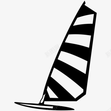 风帆海上旅游冲浪图标图标