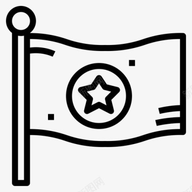国家旗帜国家民族图标图标