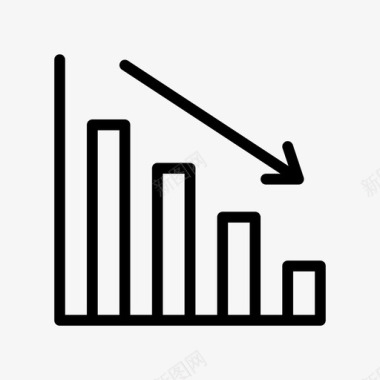 财务对账减少图表数学图标图标