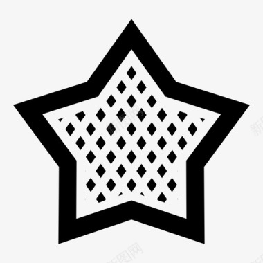墙砖纹理背景方形星交叉点纹理图标图标