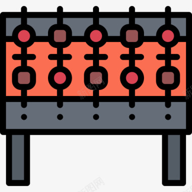 烤肉串烧烤27彩色图标图标