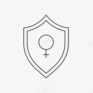 保护女性权利女性主义保护图标图标