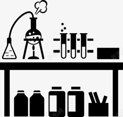 配方科学的图标科学实验室实验实验室图标图标