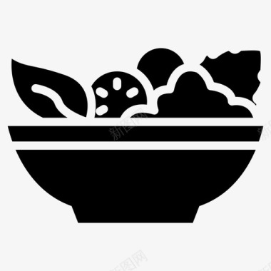 蔬菜碗吃图标图标