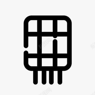 创意平台_数字温湿度传感器图标