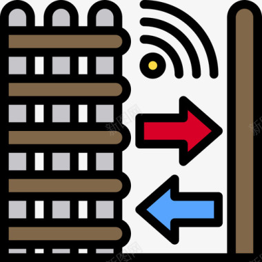 围栏智能家居31线性颜色图标图标