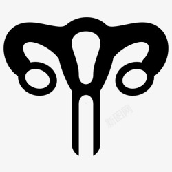 女性生殖系统卵巢女性生殖系统妇科图标高清图片