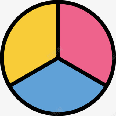 a4图饼图图表和图表4线性颜色图标图标