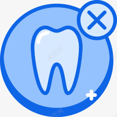 牙齿图标牙齿牙齿13蓝色图标图标