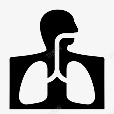 呼吸道呼吸肺图标图标