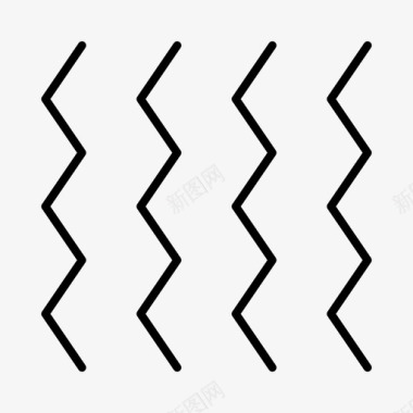 不规则几何线条曲折几何线条图标图标