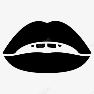 唇妆女性嘴唇人唇图标图标