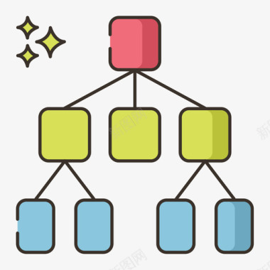 决策树决策树数据分析12线性颜色图标图标