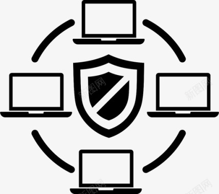 连接互联网网络保护连接互联网图标图标