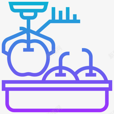 8个水果图标水果智能农场23梯度图标图标