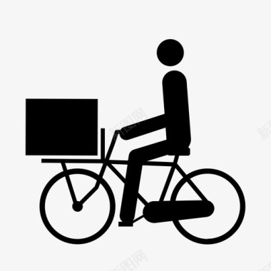 送自行车黑盒子带图标图标