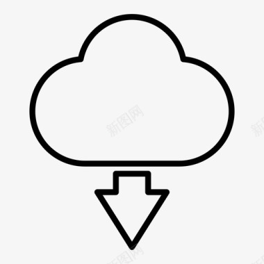 云传输云数据图标图标