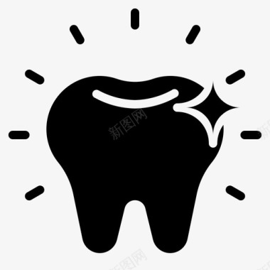 美白牙齿护理牙医图标图标