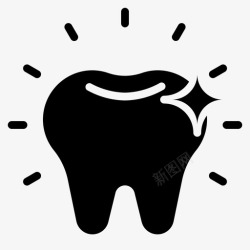 矢量牙齿标识美白牙齿护理牙医图标高清图片