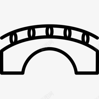 桥梁桥建筑艺术图标图标