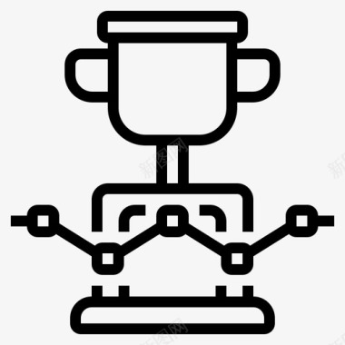 五角星奖杯图标奖杯分析奖项图标图标