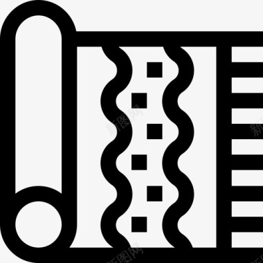 地毯手工2线状图标图标