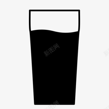 比利时啤酒杯品脱杯酒精饮料啤酒杯图标图标