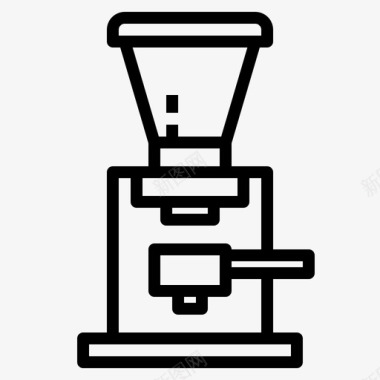 咖啡豆印花咖啡豆咖啡研磨机图标图标
