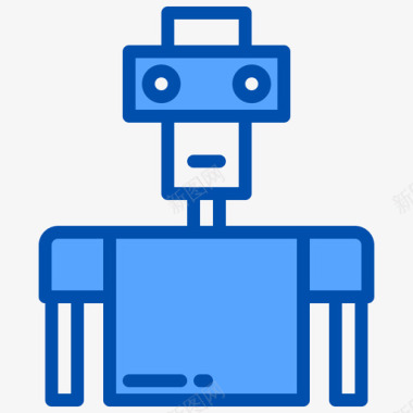 机器人ai9蓝色图标图标