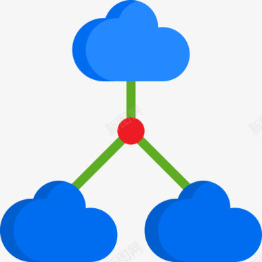 3d数据云计算数据和网络管理3平面图标图标