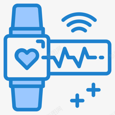 智能手表智能科技17蓝色图标图标