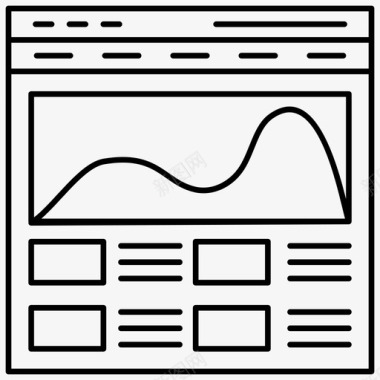网页山形图图形分析搜索引擎优化图标图标