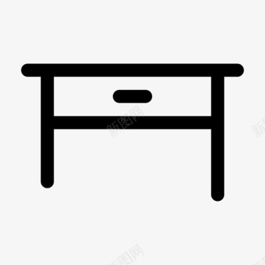 木质桌子家具室内图标图标