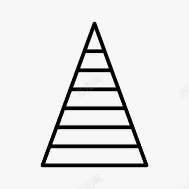 六边形信息图表金字塔图表信息图标图标