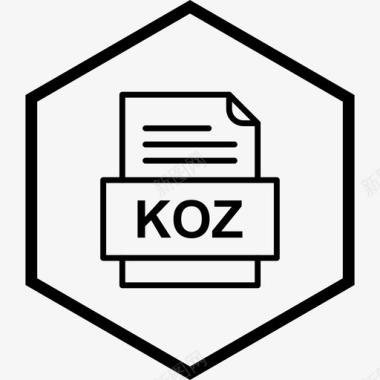 各种格式的文件koz文件文件文件类型格式图标图标