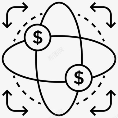 国外商业合作财务模型商业模式商业研究图标图标