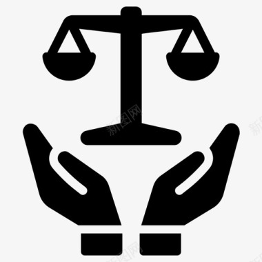 法律公平公正图标图标