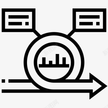 买卖过程检查scrum过程线性图标图标