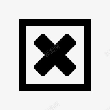 字母x按钮取消图标图标