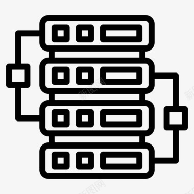 数据托管服务器数据托管图标图标