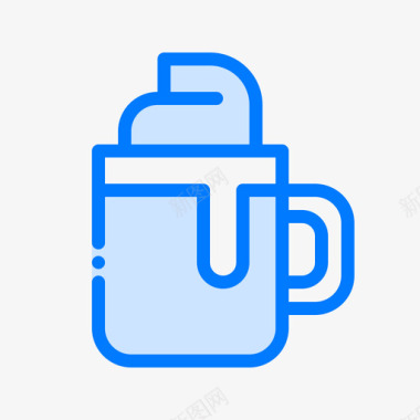 冰咖啡咖啡茶1蓝色图标图标