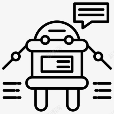 即时通讯聊天机器人人工对话实体即时通讯机器人图标图标
